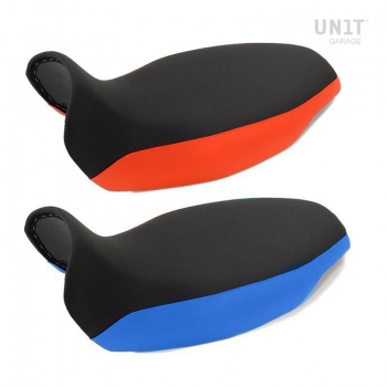 Selle longue noire / orange