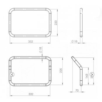 Cadres Ducati DesertX pour sacs en aluminium Atlas